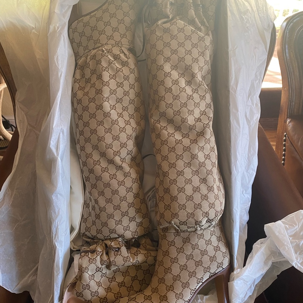 Gucci over the knee boots (new, never worn)